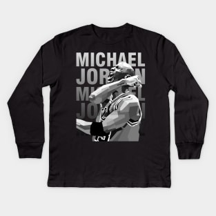 Michael Jordan WPAP Kids Long Sleeve T-Shirt